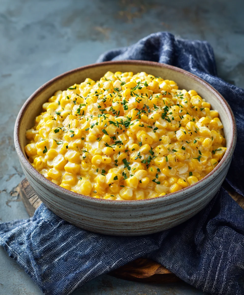 Irresistible Slow Cooker Creamed Corn – Simple & Rich