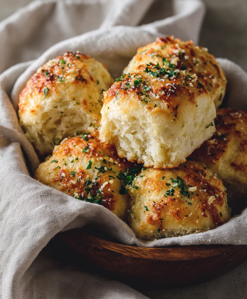 Homemade Cheesy Garlic Dinner Rolls: So Easy & Delicious!