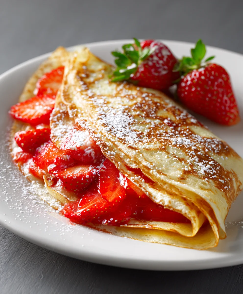 Sweet Strawberry Crepes: Perfect Breakfast & Dessert