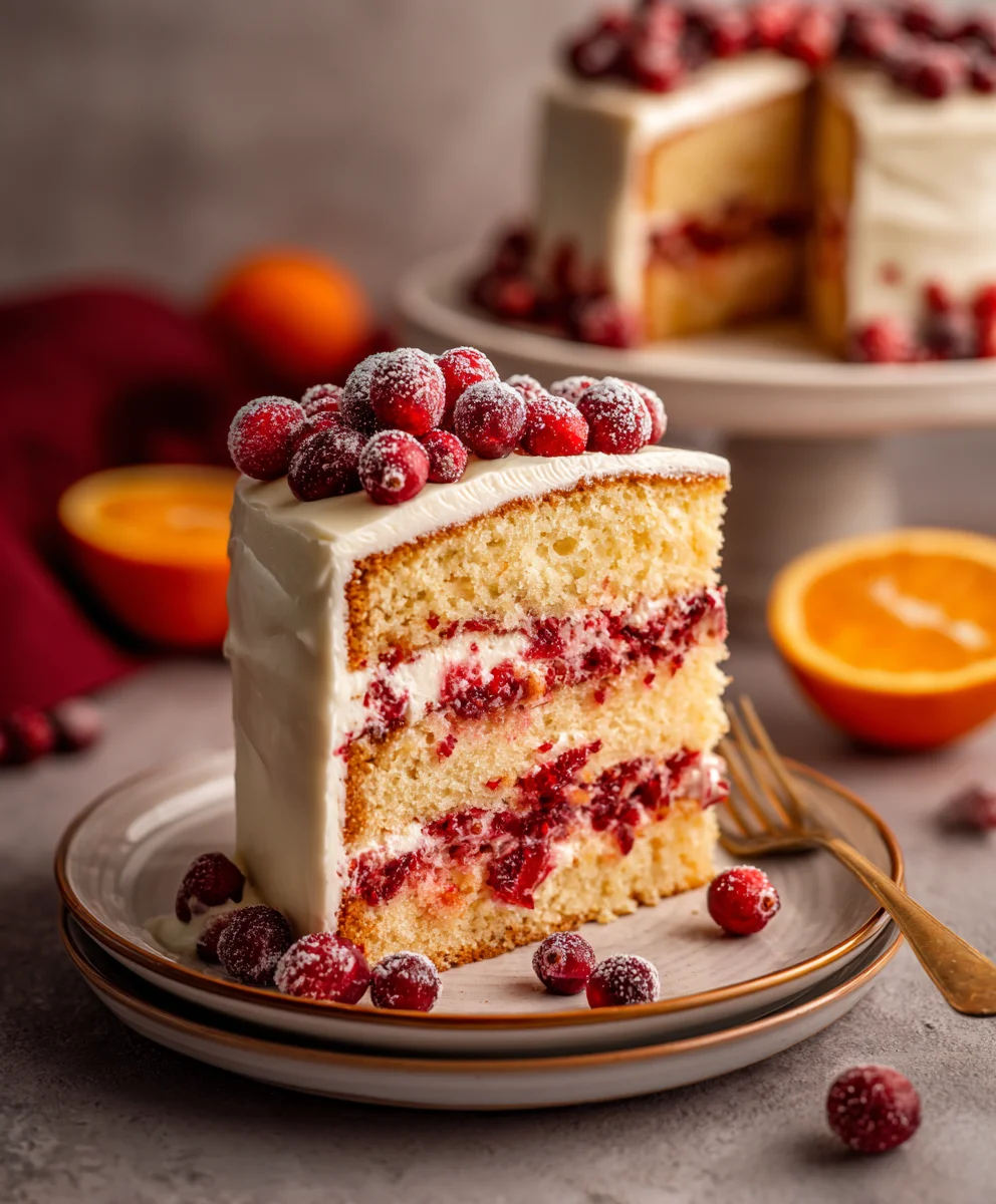 Best Cranberry Orange Layer Cake Recipe - Moist & Flavorful
