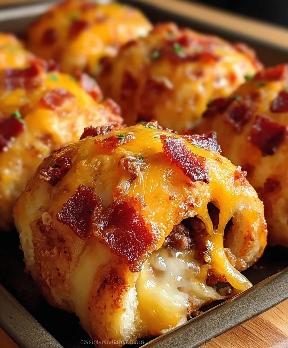 Crispy Cheesy Beef Baconrolls: Dinner Perfection!