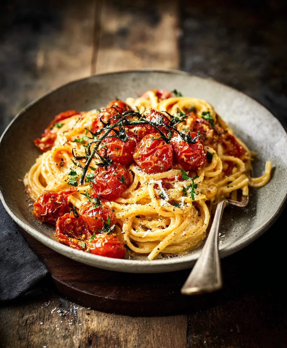 Roasted Tomato & Garlic Ricotta Pasta: Quick & Delicious!