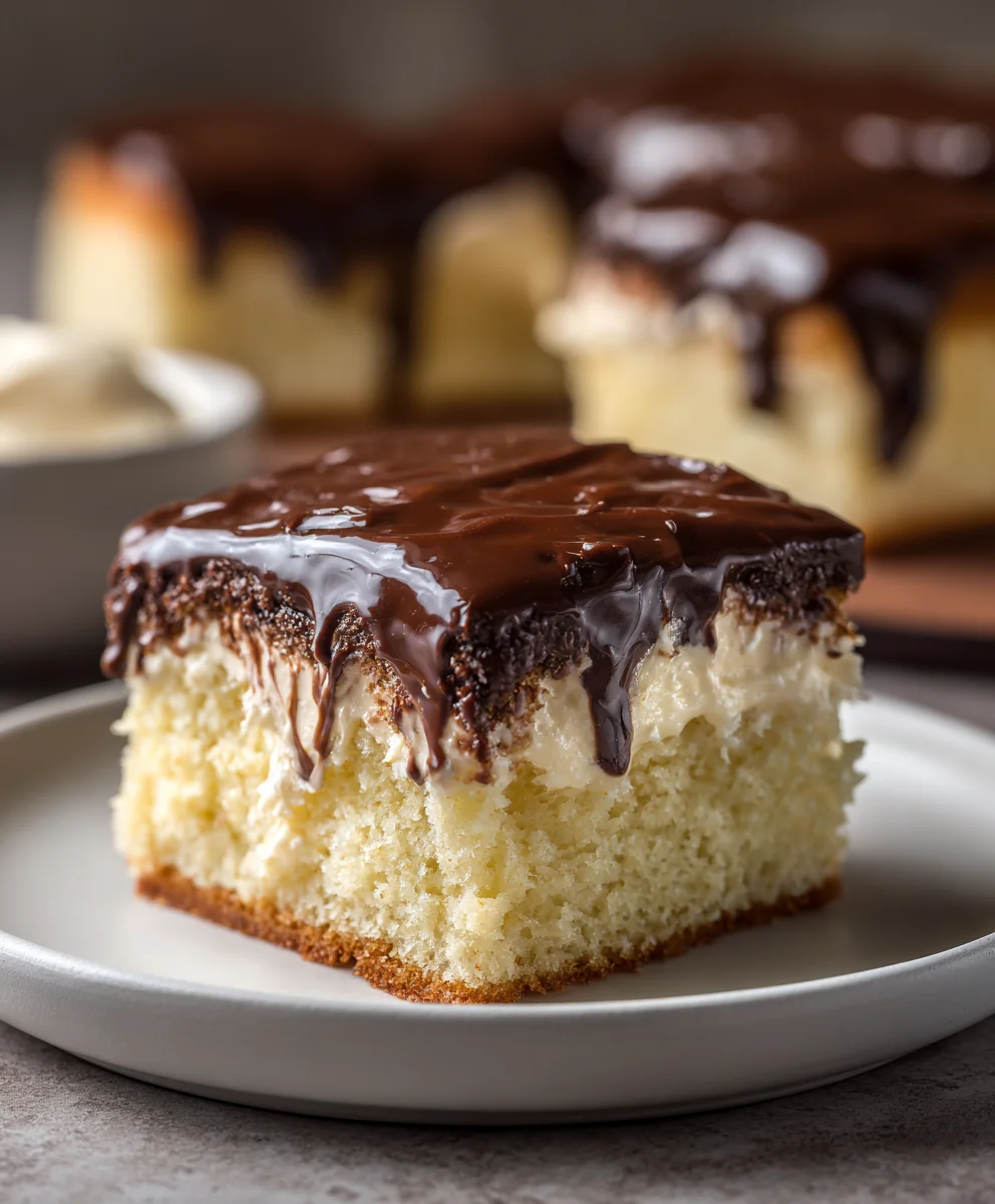 Boston Cream Poke Cake: Easy & Delicious Dessert Recipe!