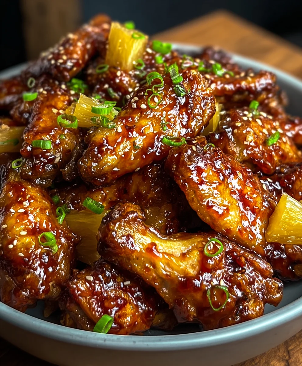 Brown Sugar Pineapple Wings Recipe – Sweet & Tangy!