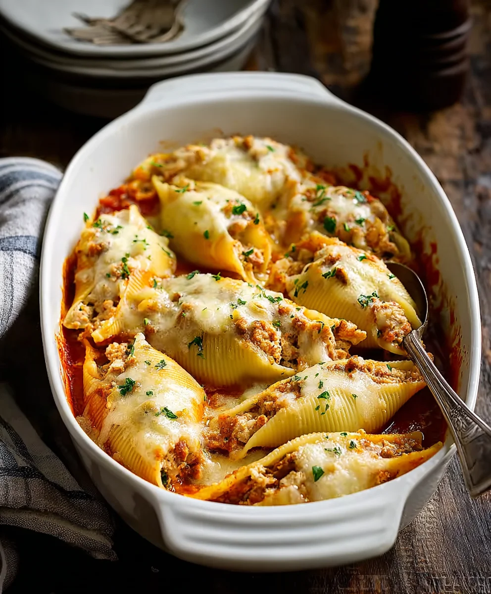 Delicious Leftover Thanksgiving Turkey Stuffed Shells