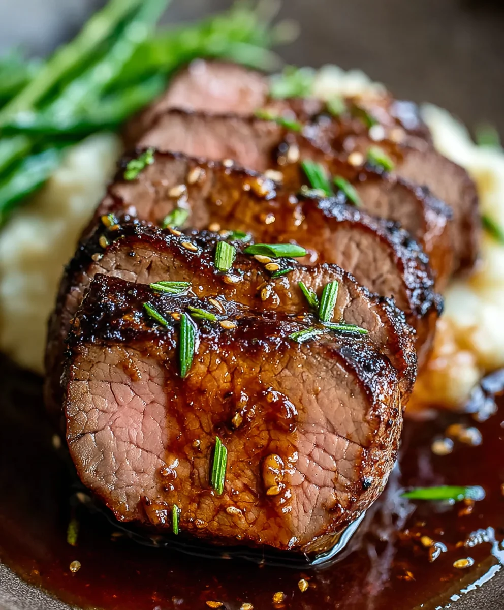 Melt-in-Your-Mouth Honey Garlic Beef Tenderloin Dinner