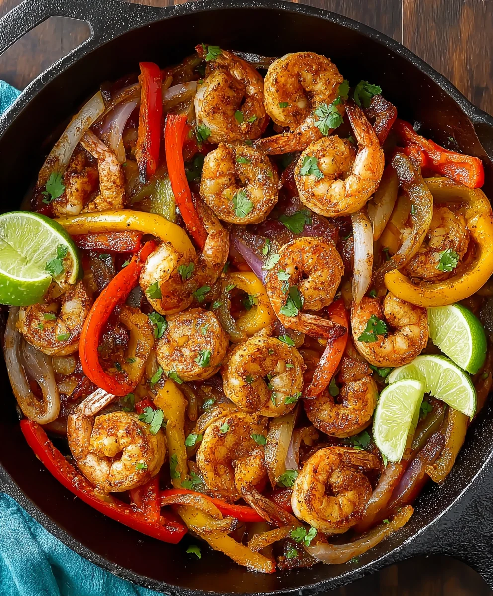 One-Pan Shrimp Fajitas Skillet: Fast, Flavorful Meal!
