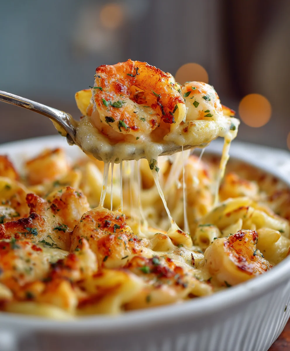 Ultimate Shrimp Scampi Pasta Bake: Quick & Cheesy Dinner!