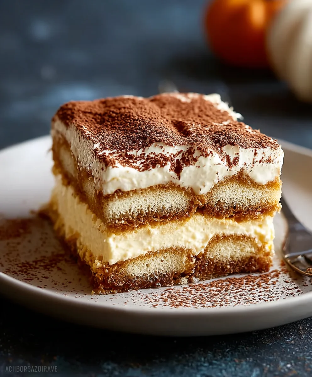 Spiced Pumpkin Tiramisu: A Creamy, Non-Alcoholic Fall Treat