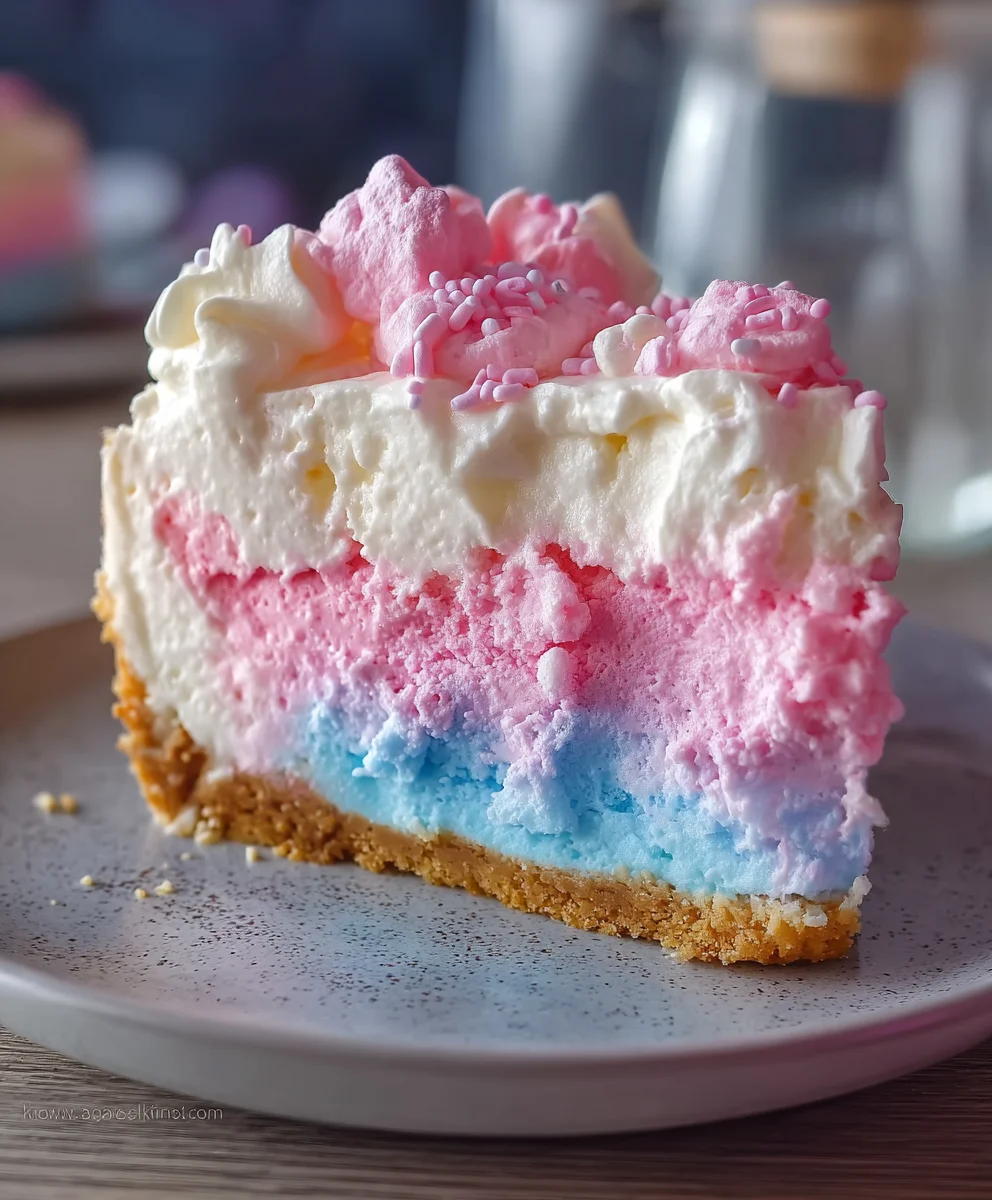 Whimsical Cotton Candy Cheesecake Recipe – Easy & Delicious