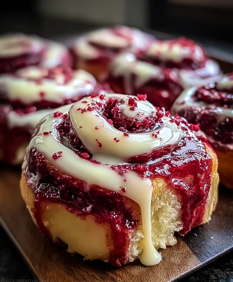 Amazing Red Velvet Cinnamon Rolls: Sweet & Velvety Treat!