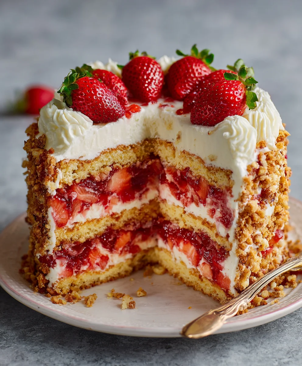 Best Strawberry Crunch Cake: Simple Recipe, Amazing Flavor