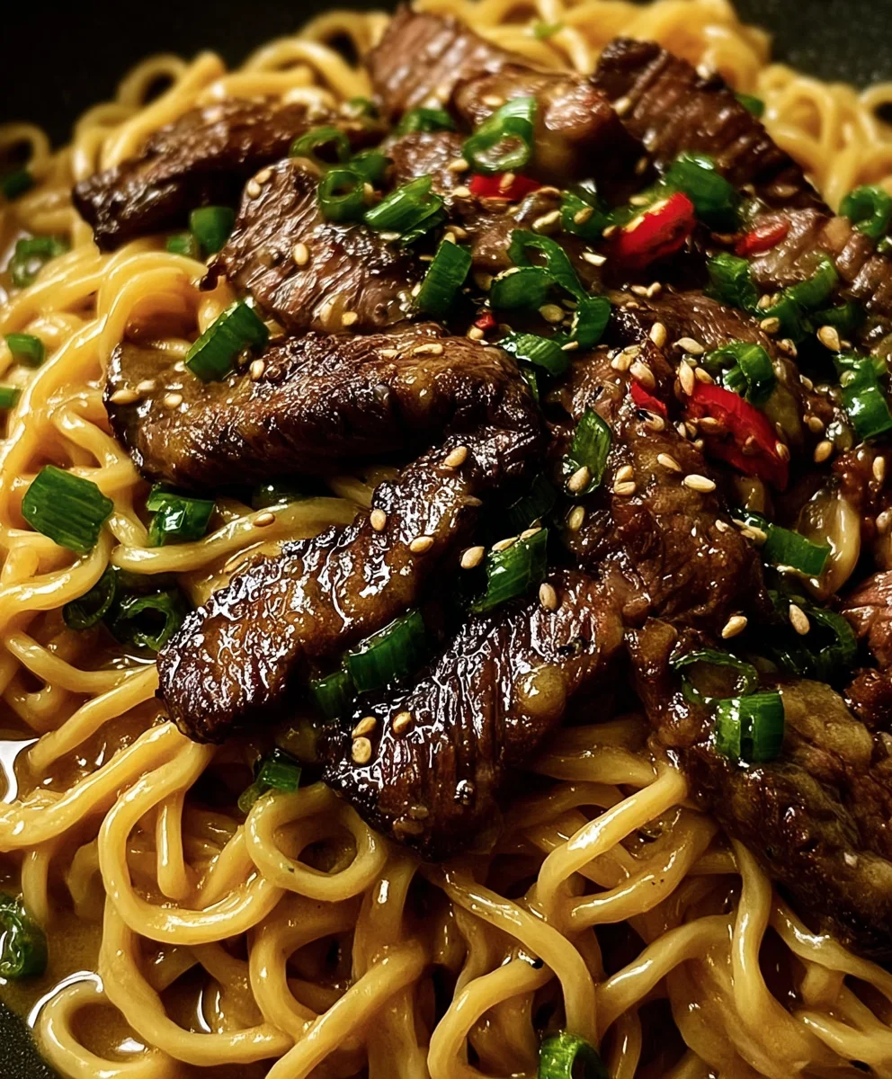Garlic Butter Steak Lightning Noodles - Ultimate Flavor!