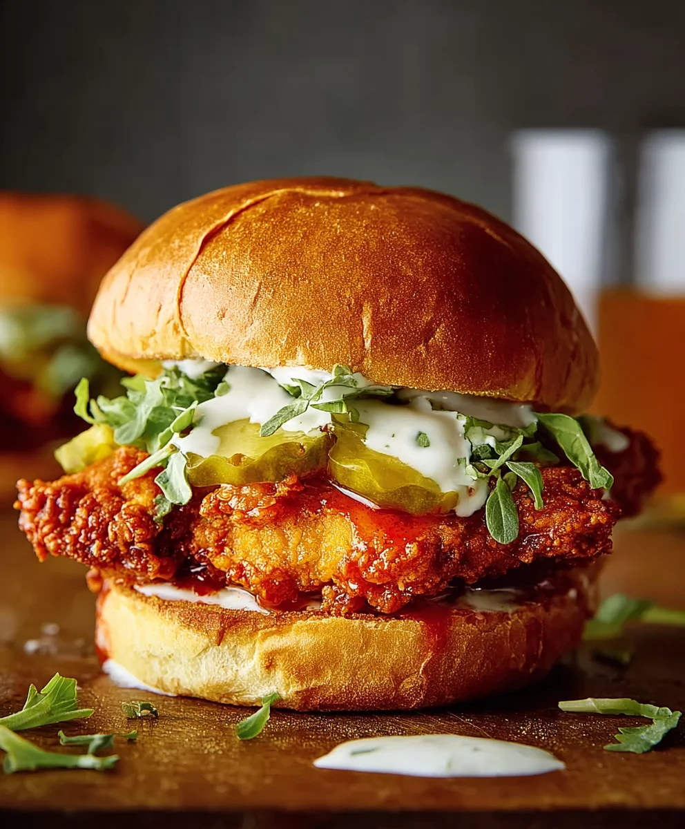 Fiery Baked Nashville Hot Chicken Sandwich: Your New Favorite!