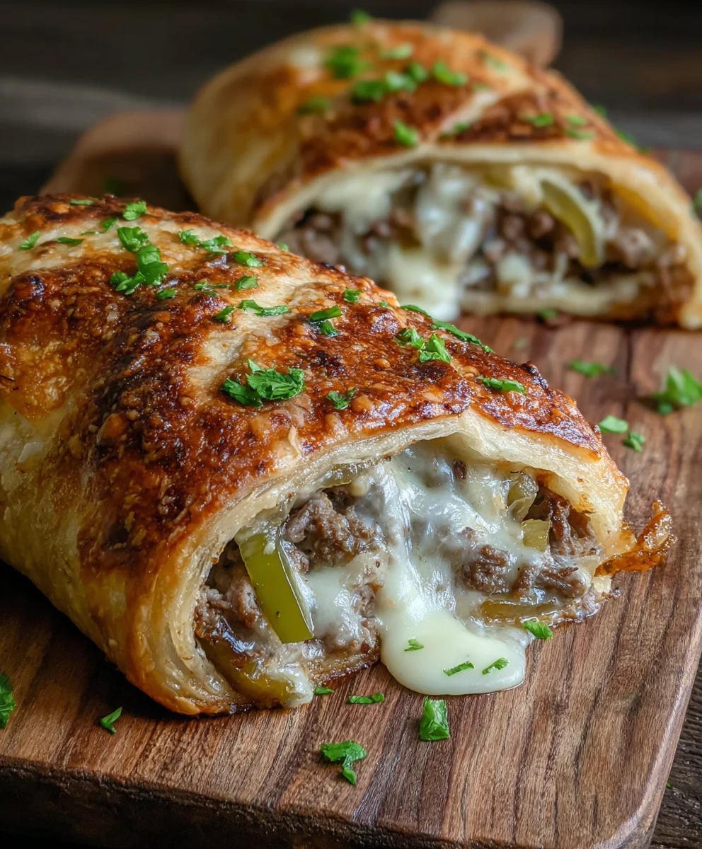 Ultimate Philly Cheesesteak Stromboli Recipe – Beefy & Cheesy!