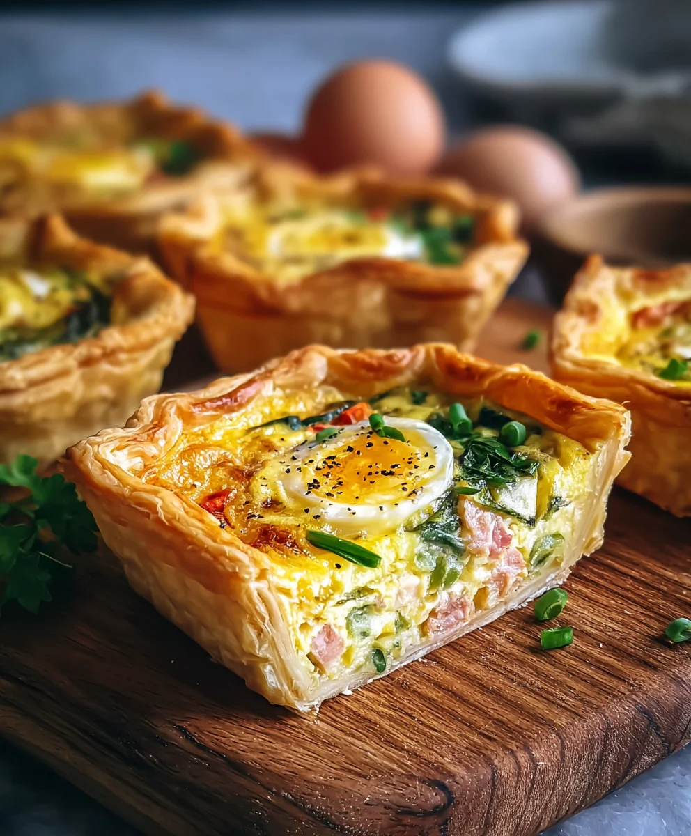 Flaky Savory Puff Pastry Quiche – Simple & Delicious!