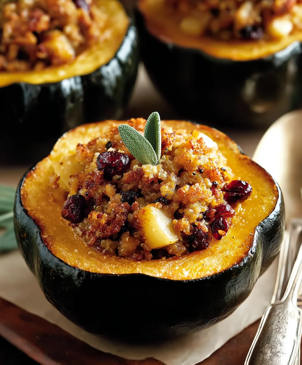 Easy Apple Stuffed Acorn Squash: Sweet & Savory Delight