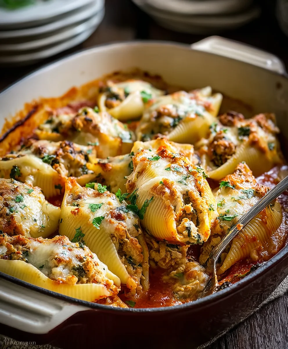 Delicious Leftover Thanksgiving Turkey Stuffed Shells
