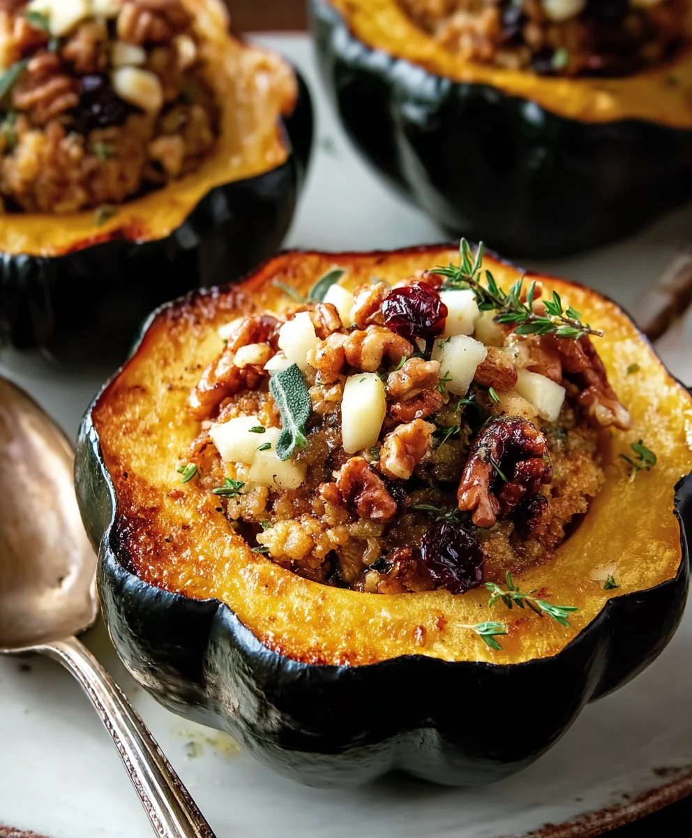 Easy Apple Stuffed Acorn Squash: Sweet & Savory Delight