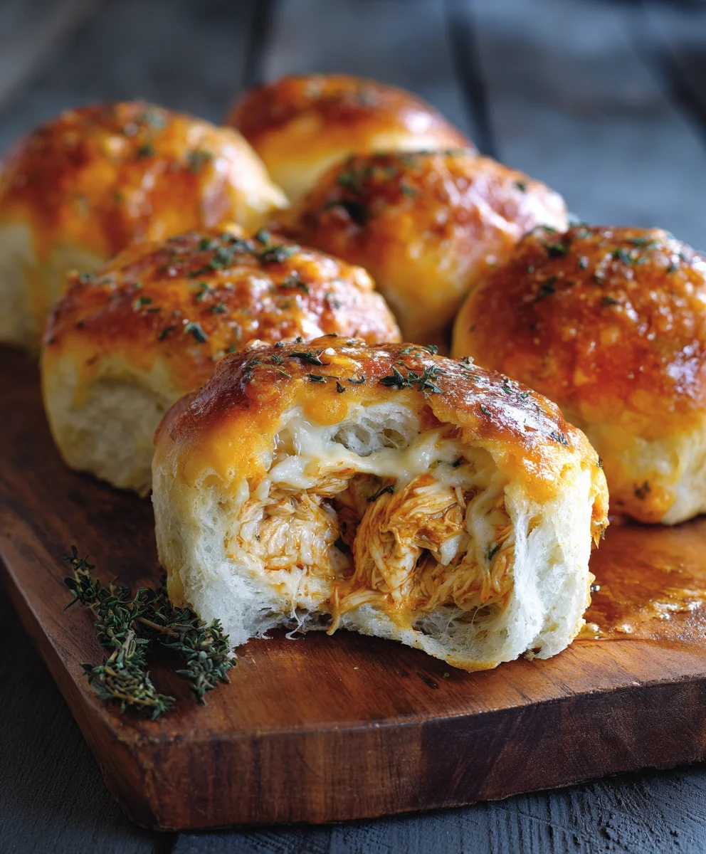 Cheesy Dynamite Chicken Buns: Spicy, Gooey Perfection!