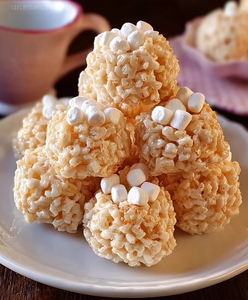 Delicious Marshmallow Rice Krispie Balls: Simple No-Bake Treat