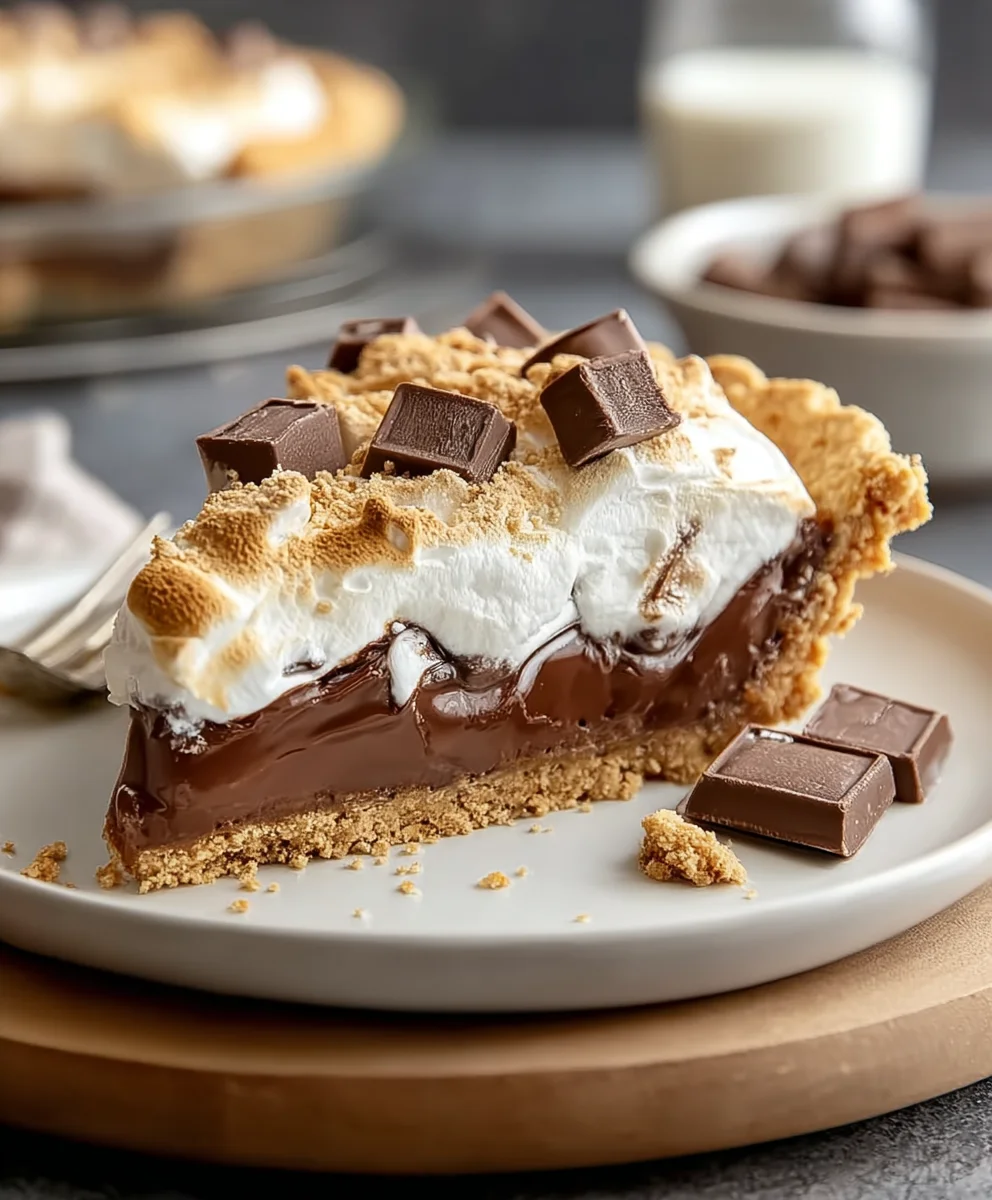 Easy Smores Pie Recipe: No-Bake Indulgence!