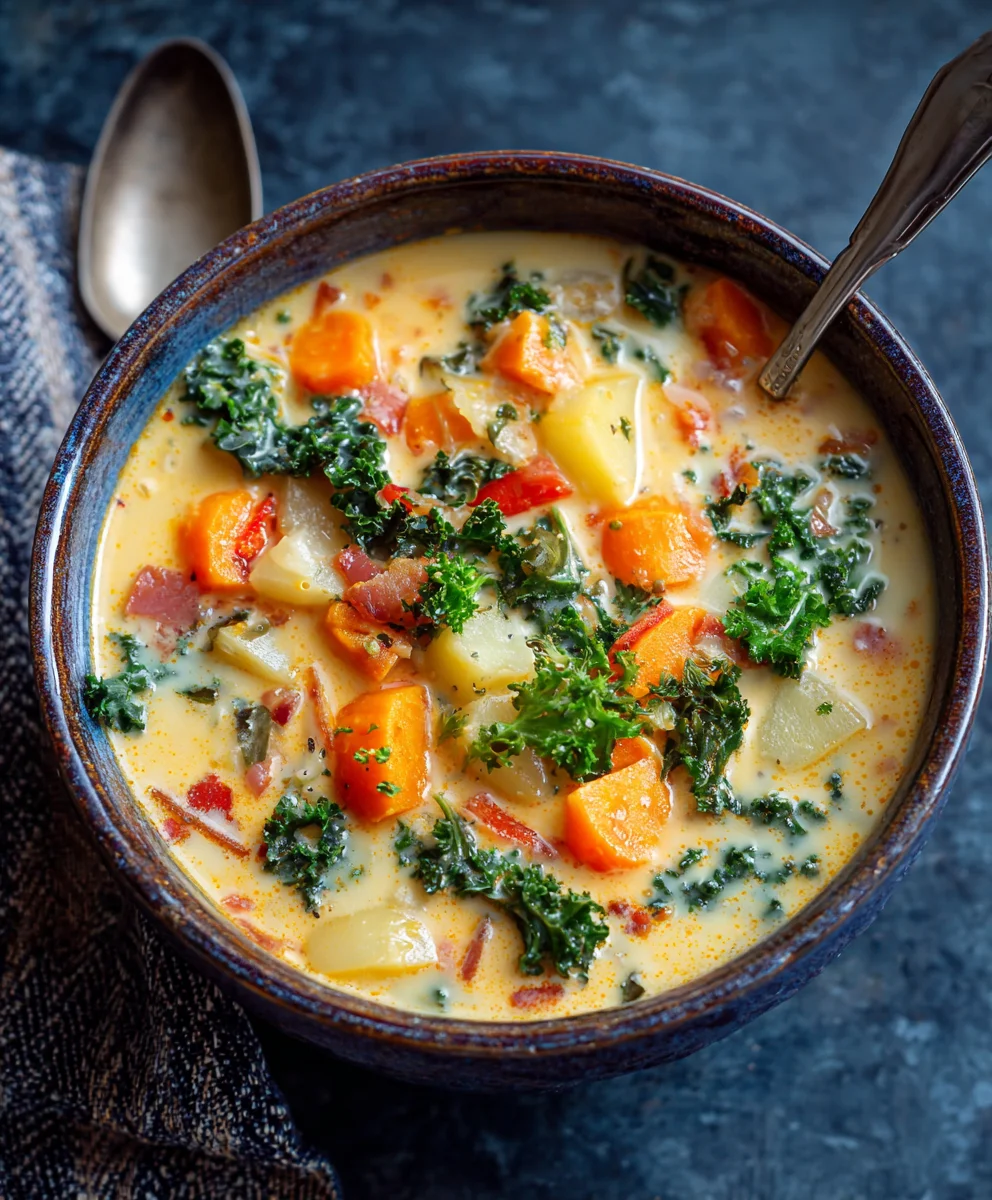 One Pot Creamy Vegetable Soup: Easy, Healthy & Delicious