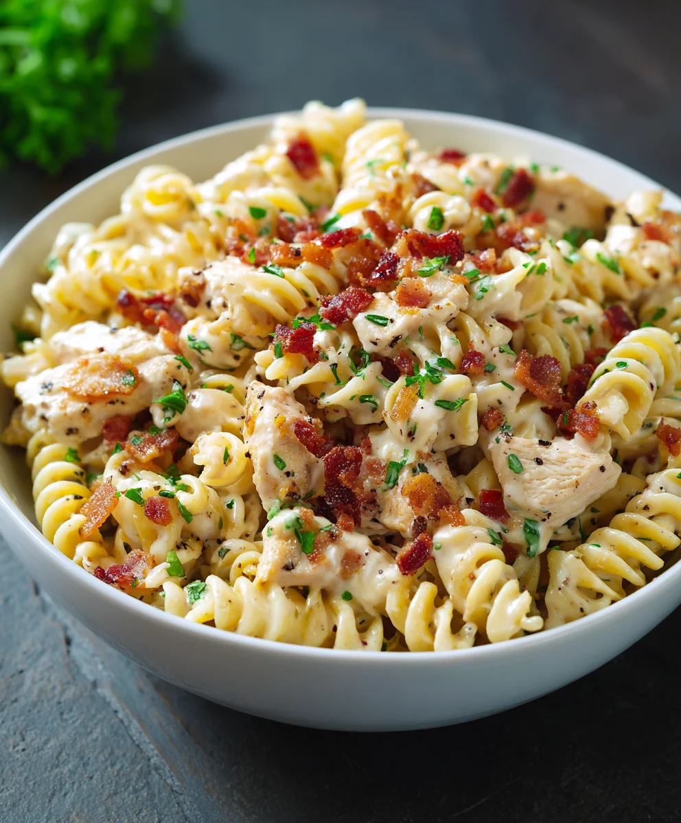 Chicken Beef Bacon Ranch Pasta: Creamy & Flavorful Dinner