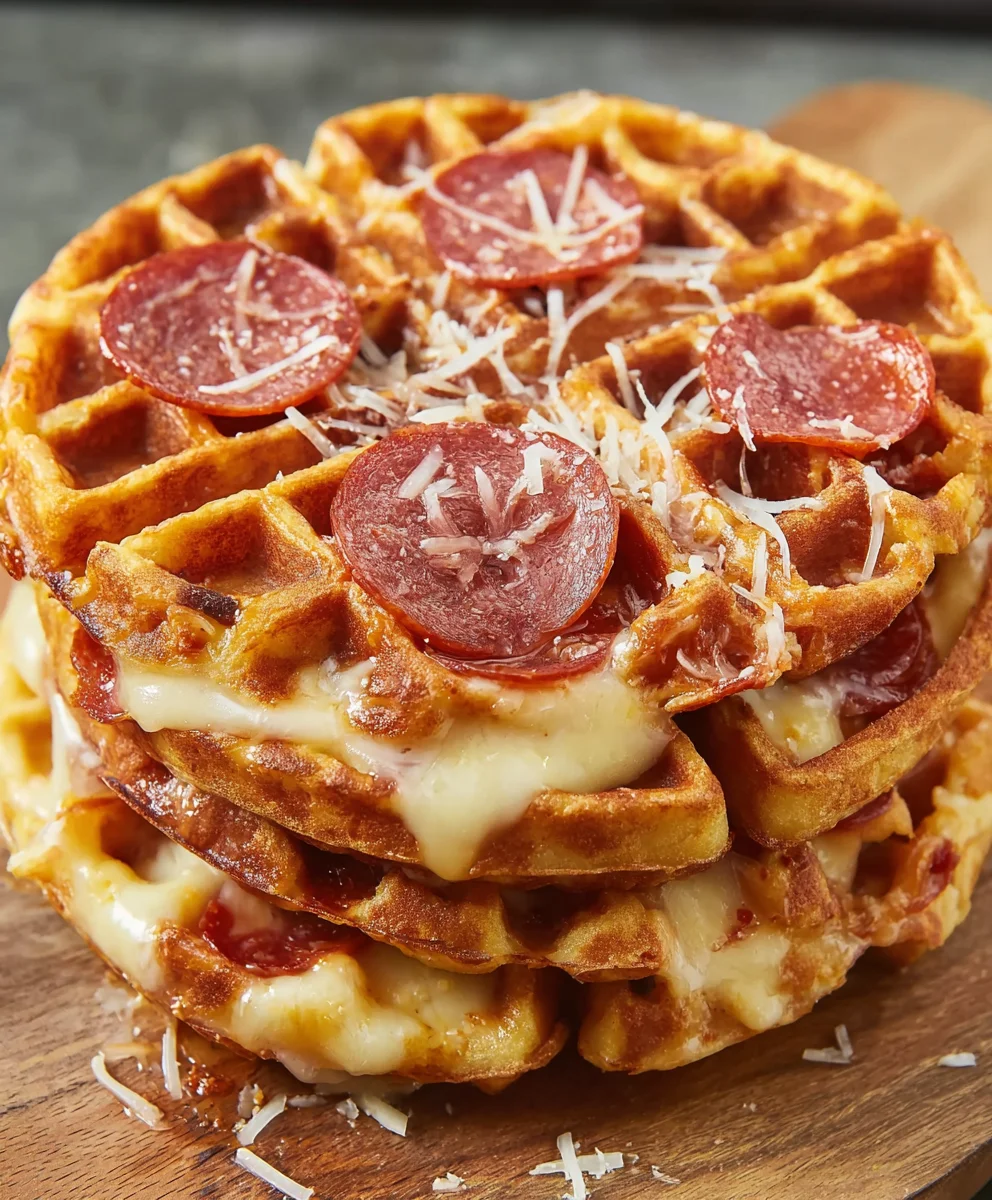 Pizza Stuffed Waffles Recipe: Easy & Delicious Dinner!