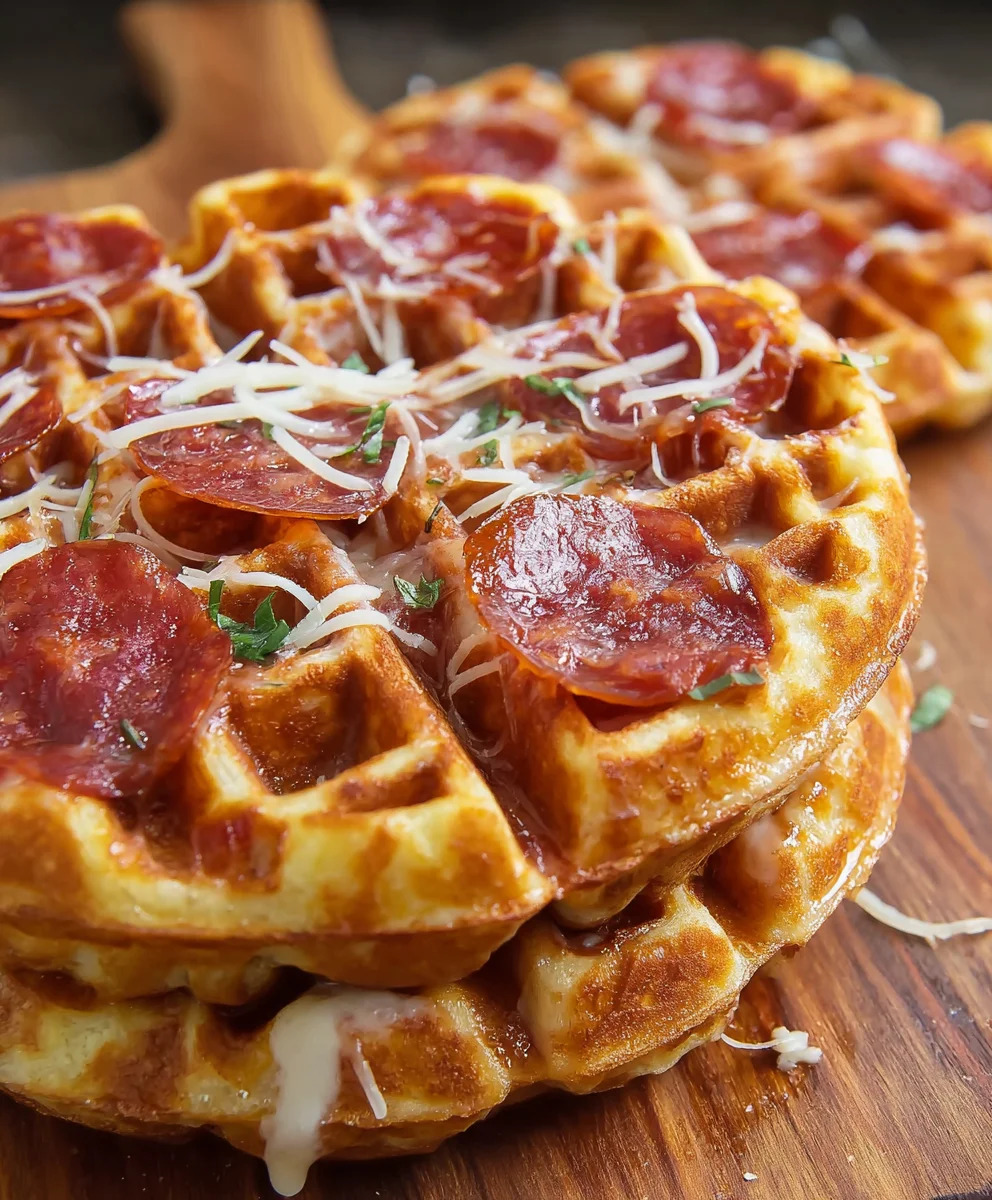 Pizza Stuffed Waffles Recipe: Easy & Delicious Dinner!