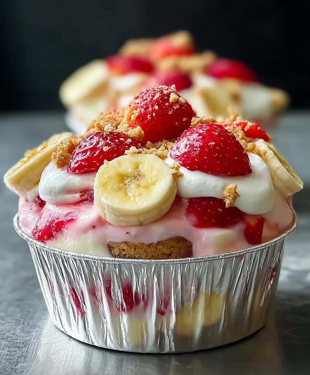 Crave-worthy Easy Strawberry Cheesecake Banana Pudding