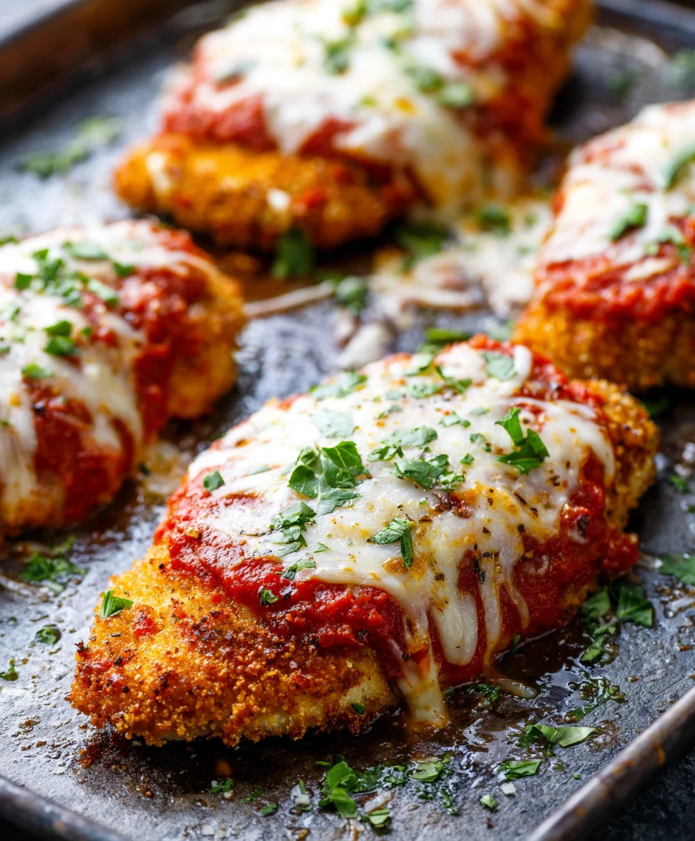 Baked Chicken Parmesan: Easy, Cheesy, Weeknight Favorite!