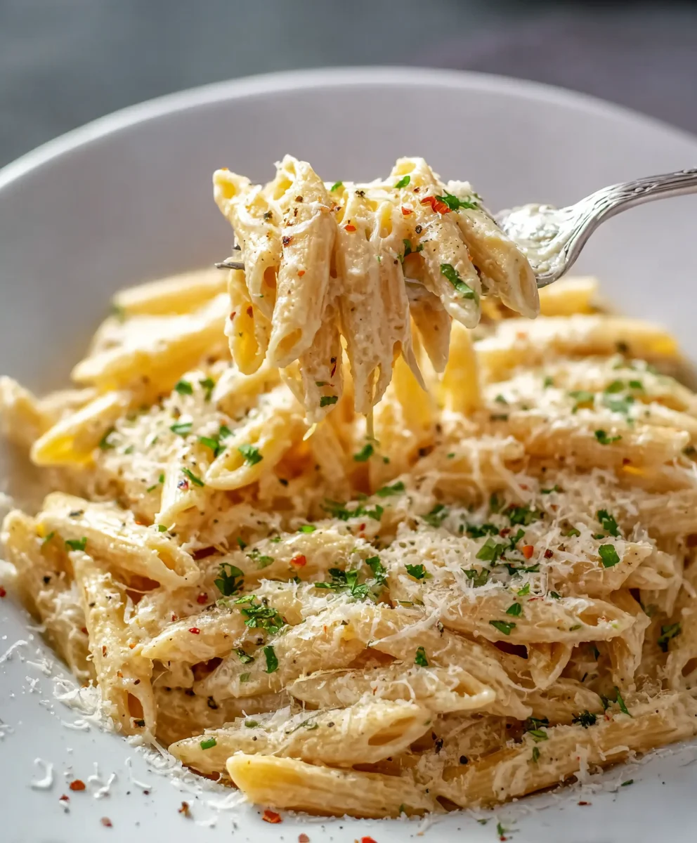 20-Min One Pot Creamy Garlic Pasta: Quick & Easy Meal!