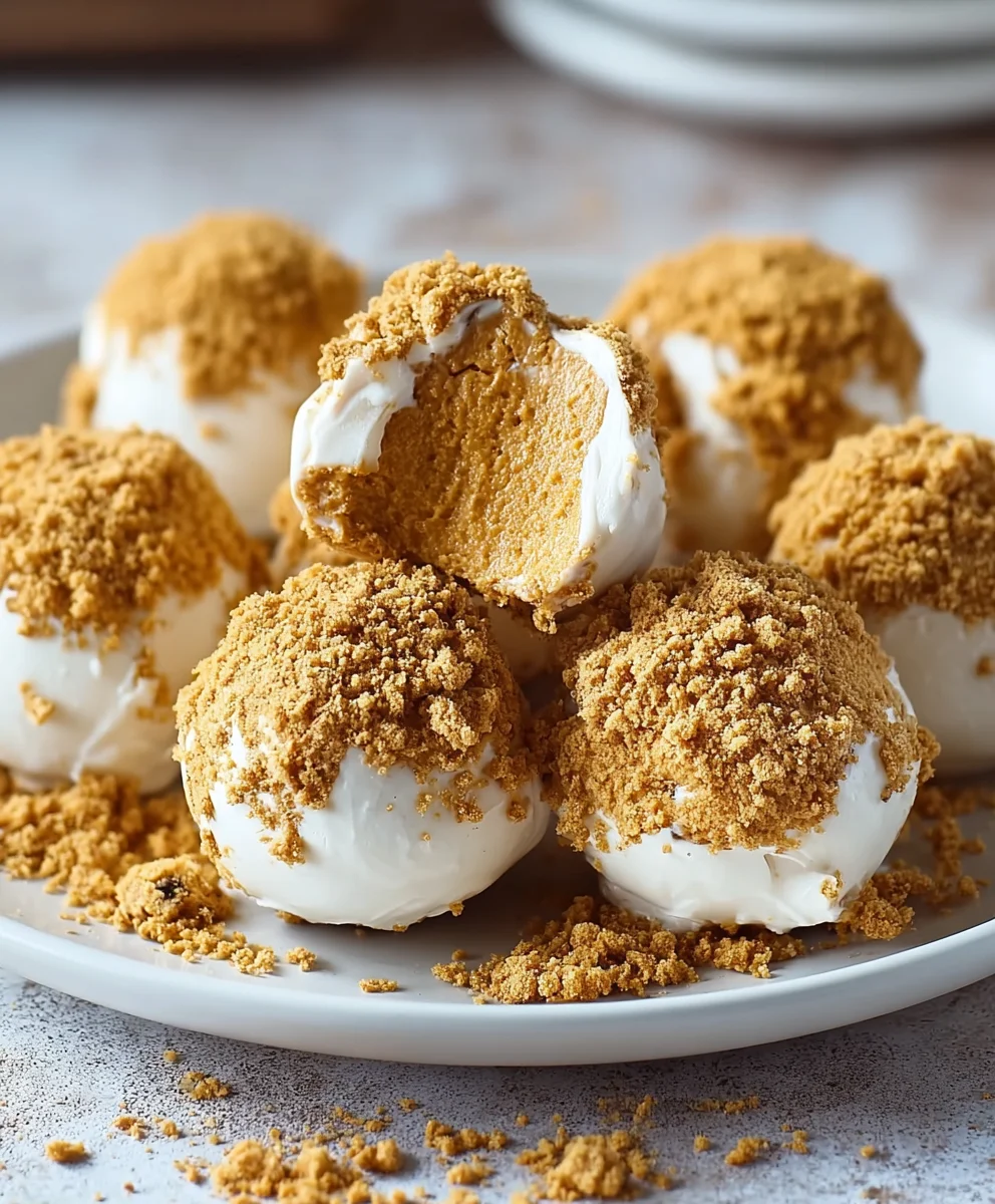 No Bake Pumpkin Cheesecake Balls-Easy Fall Treat