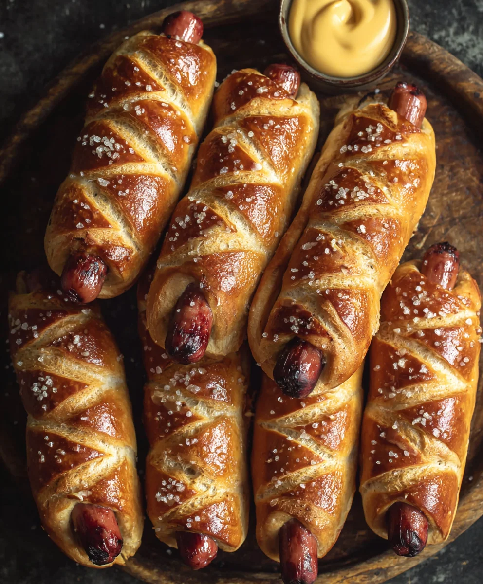 Easy Beef Pretzel Dogs-Homemade Snack Idea