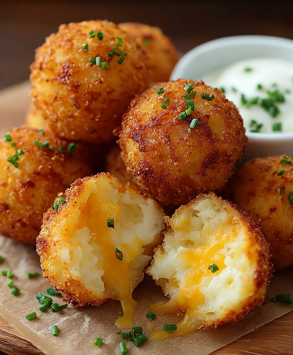 Crispy Potato Cheese Balls-Easy Appetizer Recipe