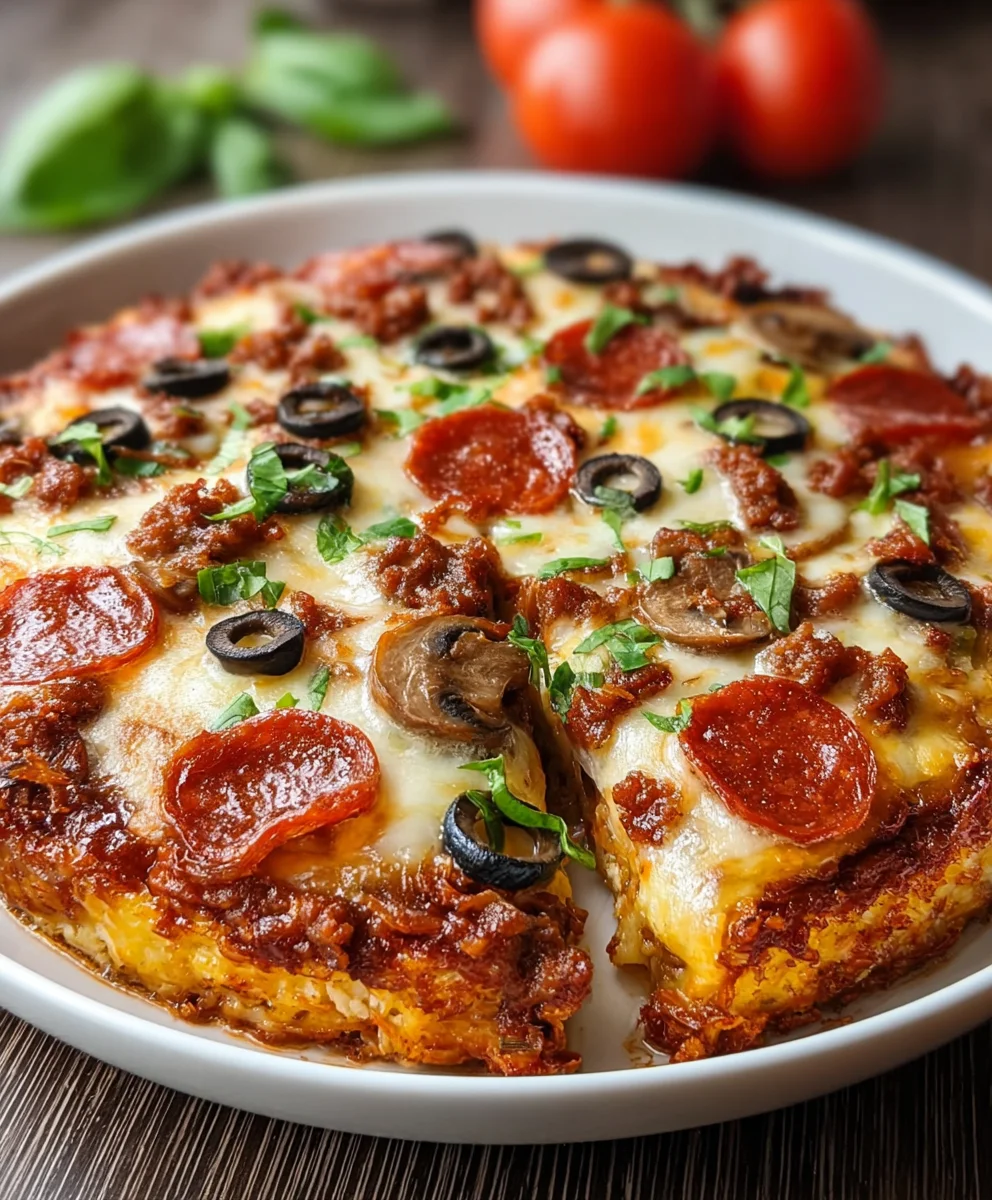 Low Carb Crustless Pizza Bowl - Quick Keto Meal