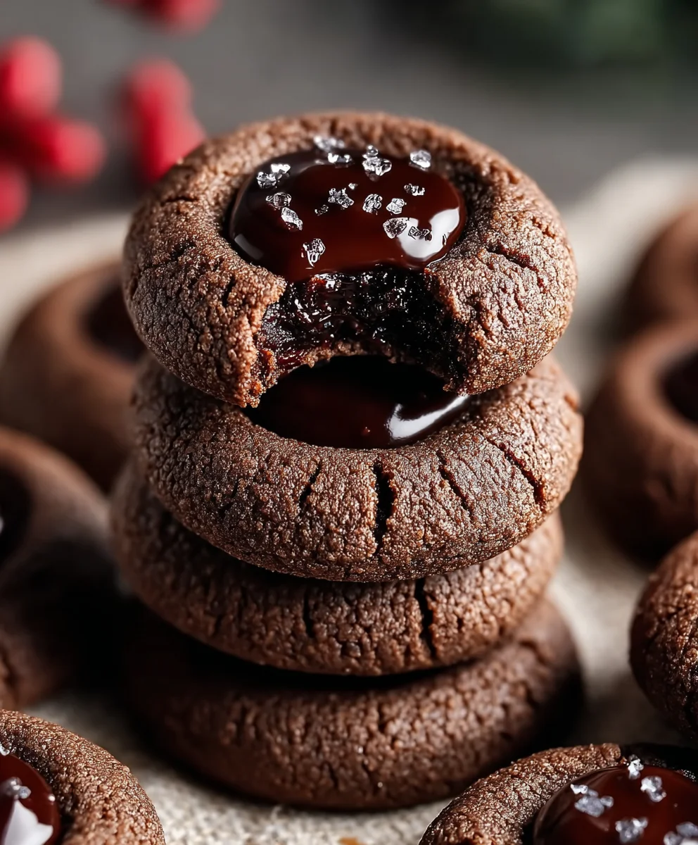 Chocolate Thumbprint Cookies Recipe: Easy & Delicious!