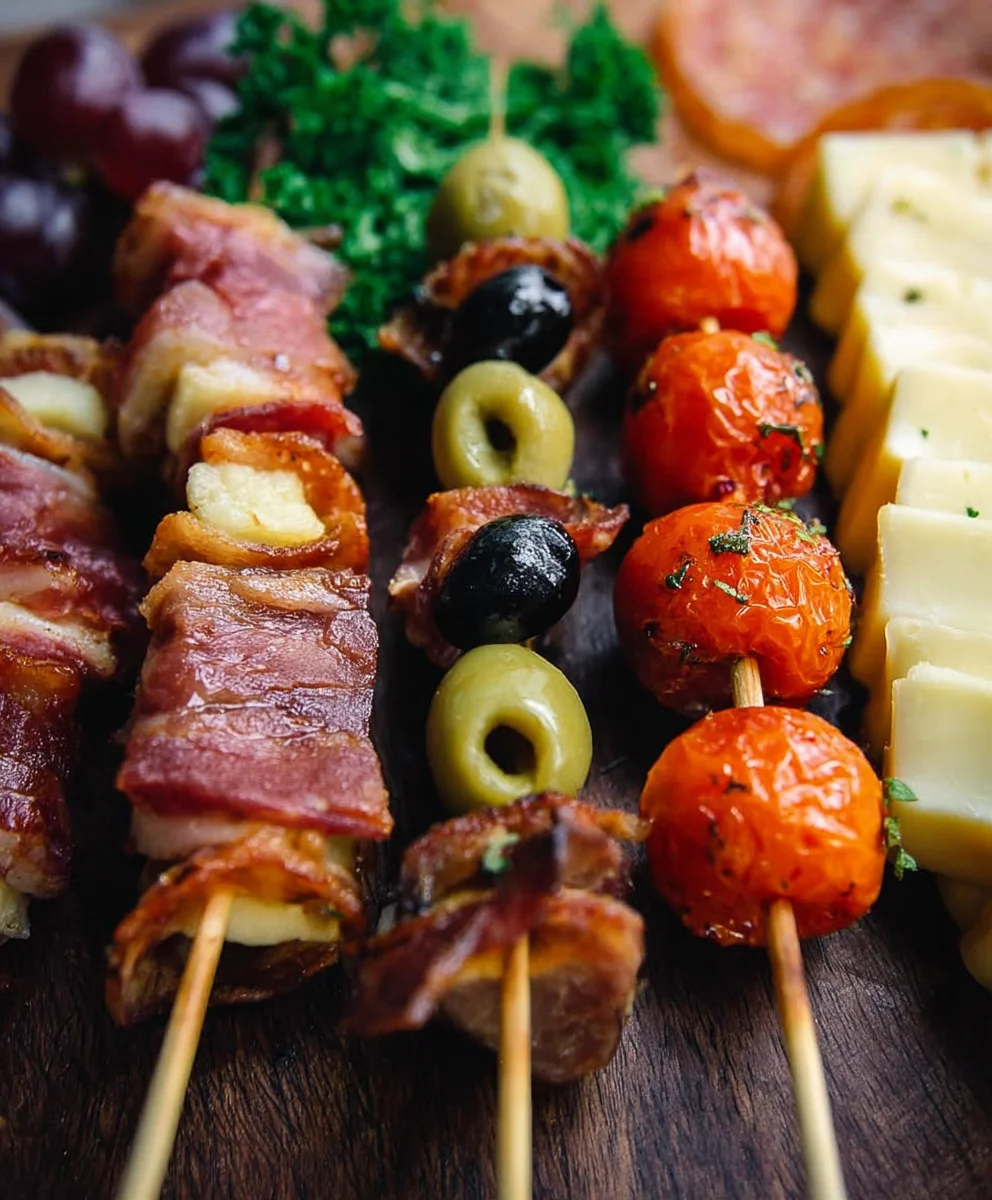 Easy Beef Charcuterie Skewers - Party Perfect Bites