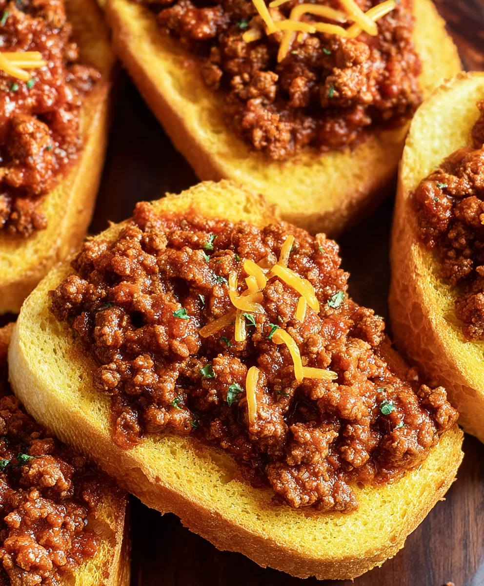 Texas Toast Sloppy Joes- Easy Comfort Food Recipe