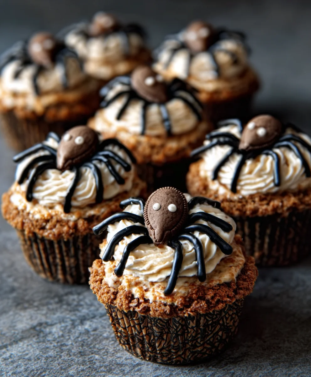 Cookies & Scream Spider Cupcakes-Spooky Treat Recipe