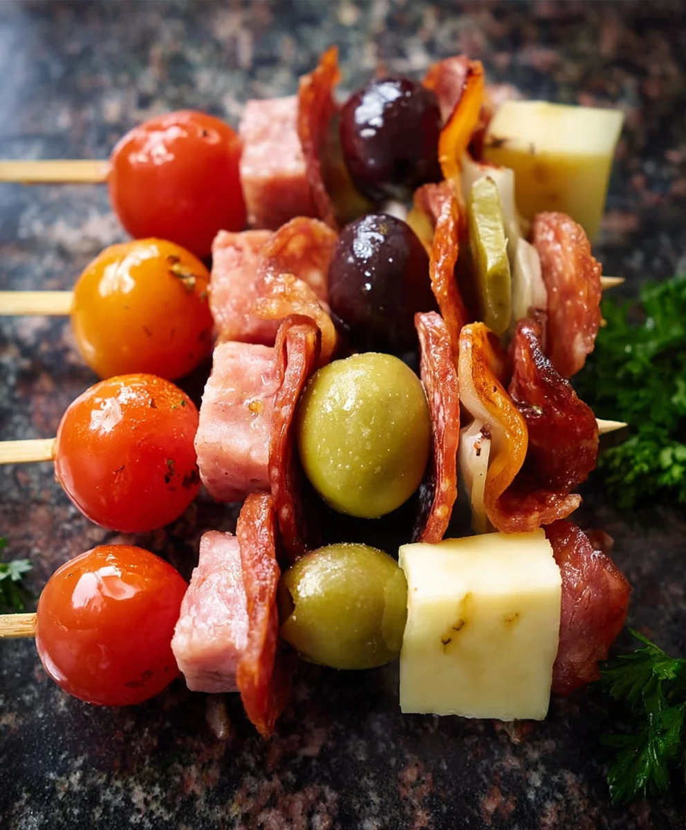 Easy Beef Charcuterie Skewers - Party Perfect Bites