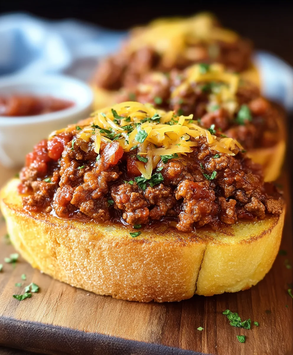 Texas Toast Sloppy Joes- Easy Comfort Food Recipe