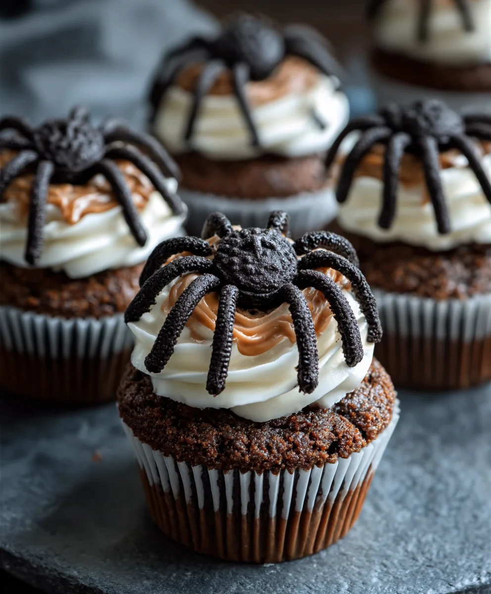 Cookies & Scream Spider Cupcakes-Spooky Treat Recipe