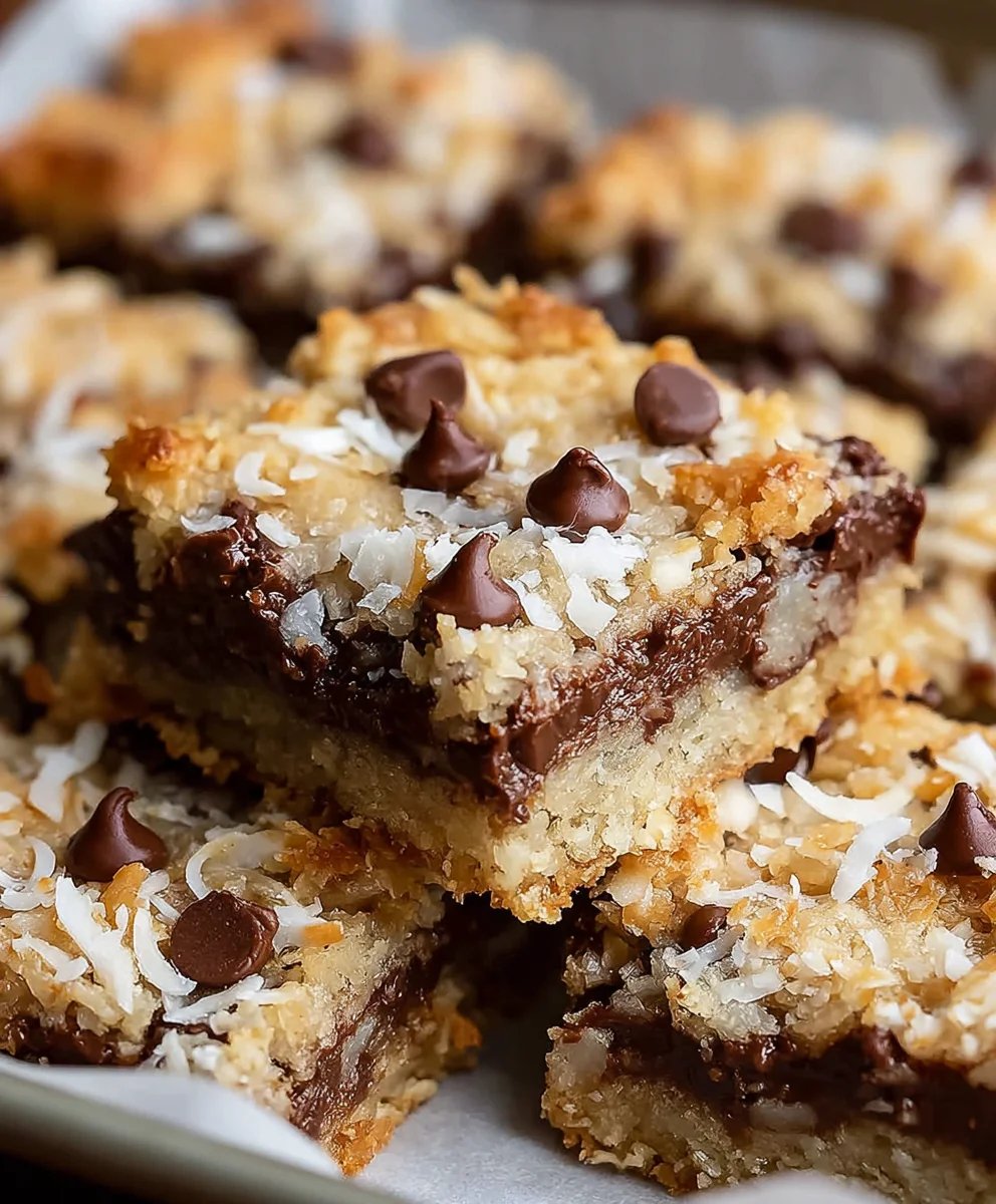 Almond Joy Cookie Bars-Decadent Chewy Treat