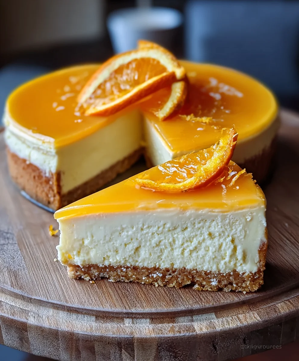 Delicious Orange Cheesecake-Zesty & Creamy Dessert
