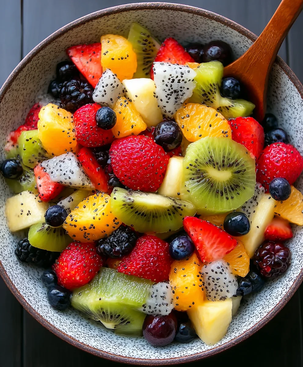 Honey-Lime Poppy Seed Fruit Salad Recipe
