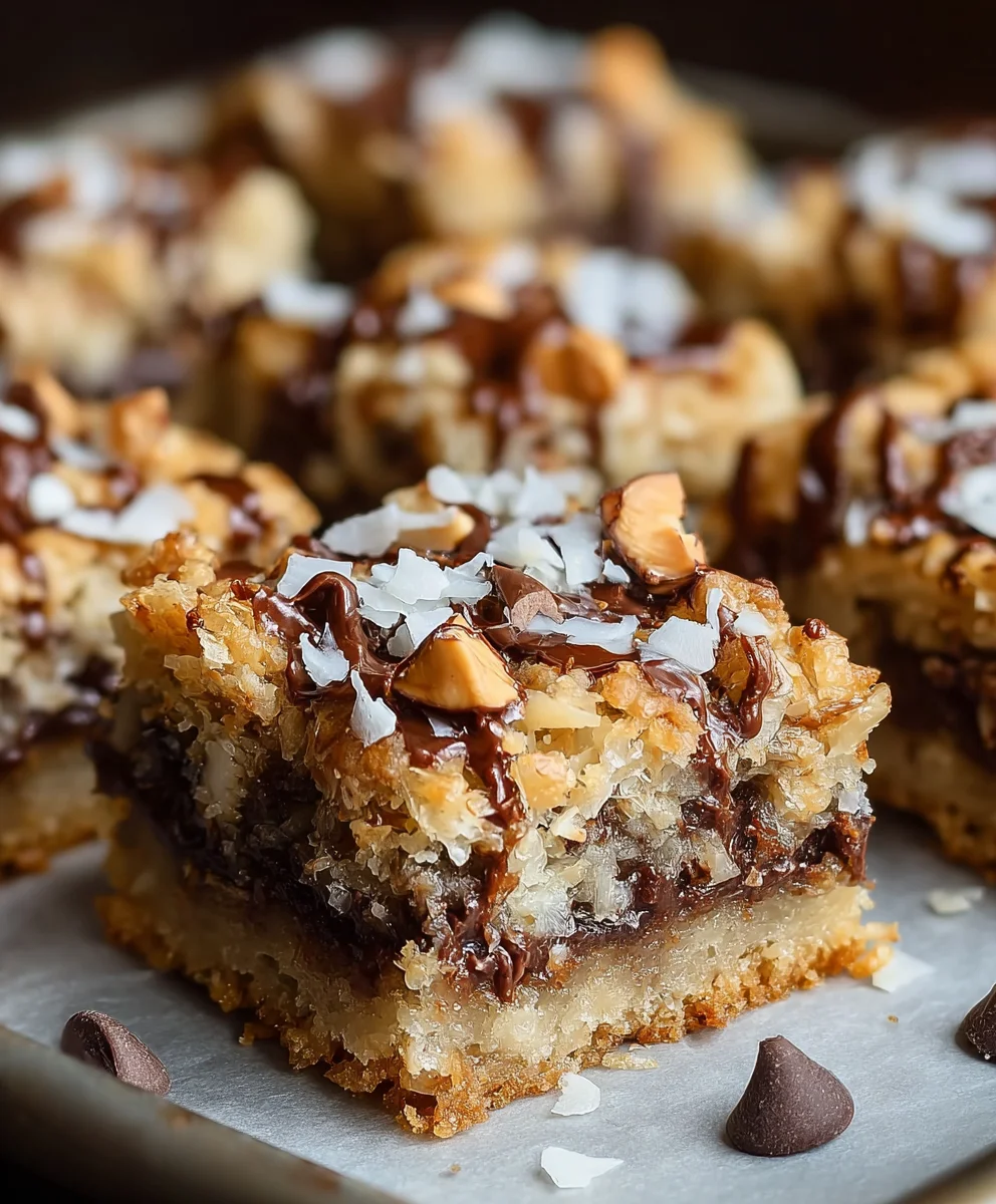 Almond Joy Cookie Bars-Decadent Chewy Treat