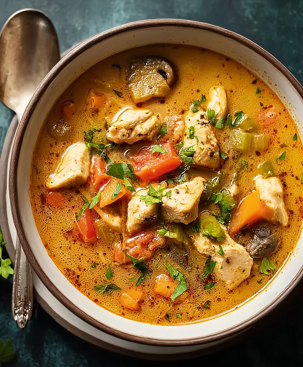 Spicy Cajun Chicken Soup - Flavorful & Easy Recipe