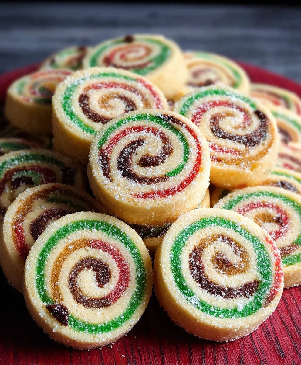 Christmas Cookie Pinwheels-Easy Festive Treats